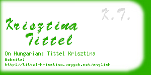 krisztina tittel business card